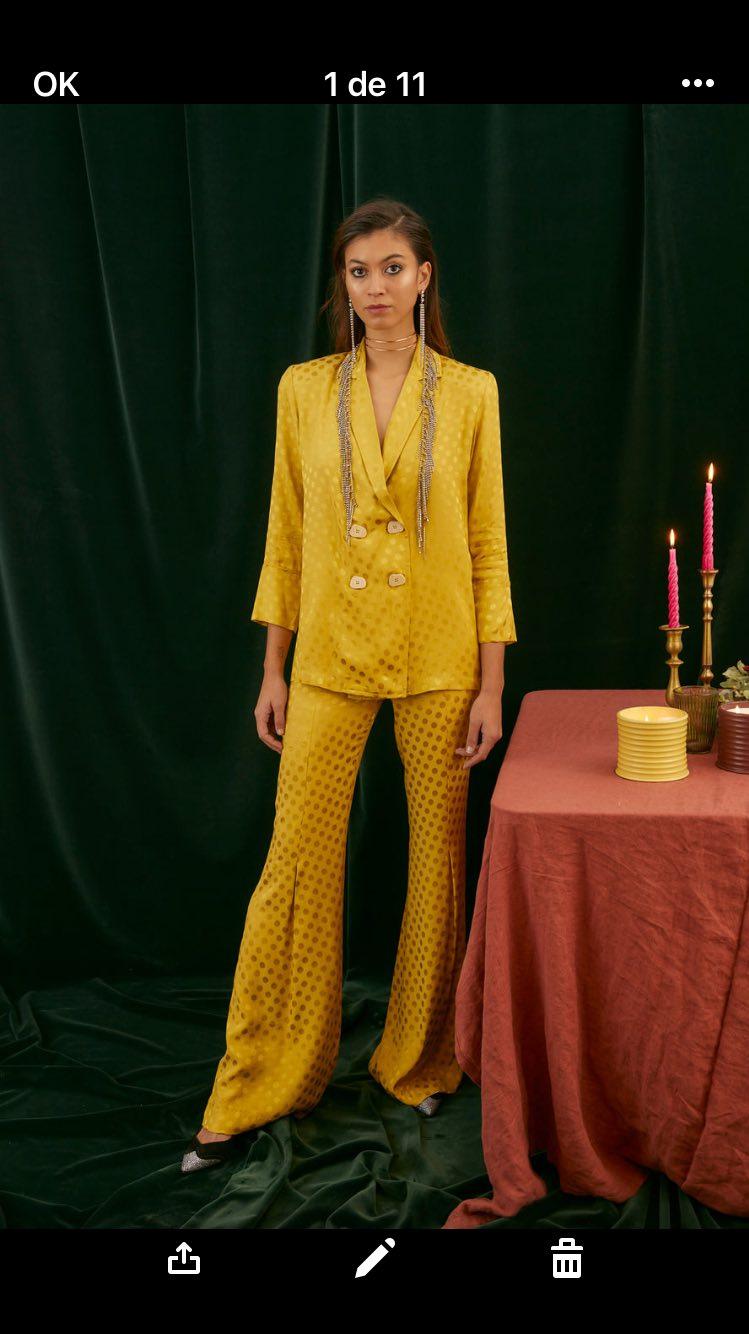 Traje mostaza topos Sophie and Lucie — foto 1 de 2