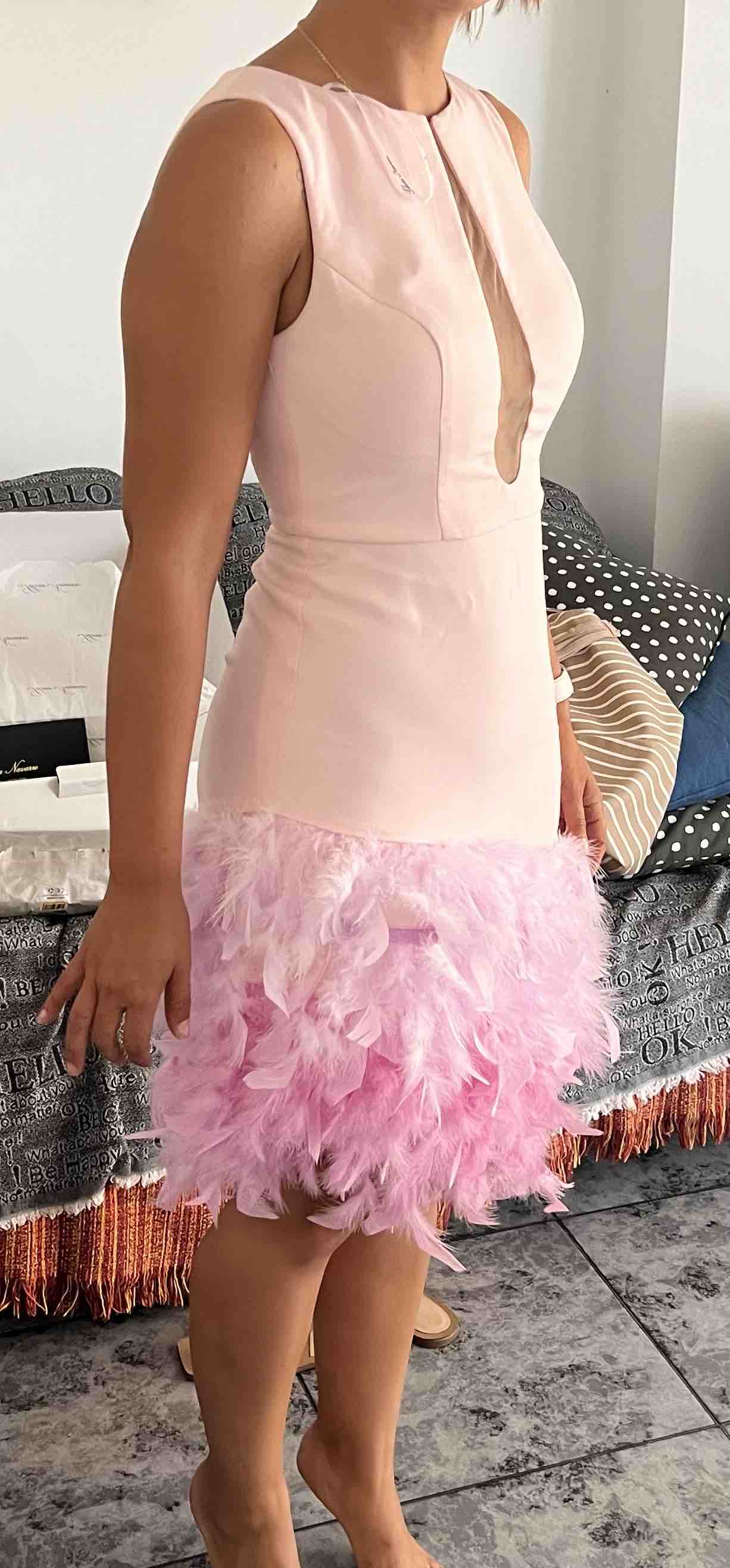 Vestido plumas silvia navarro — foto 1 de 4