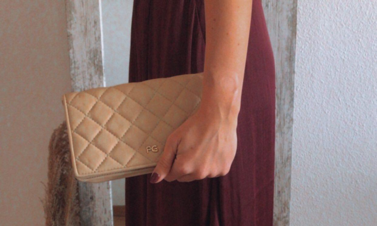 bolso clutch beige claro Purificación García — foto 3 de 6