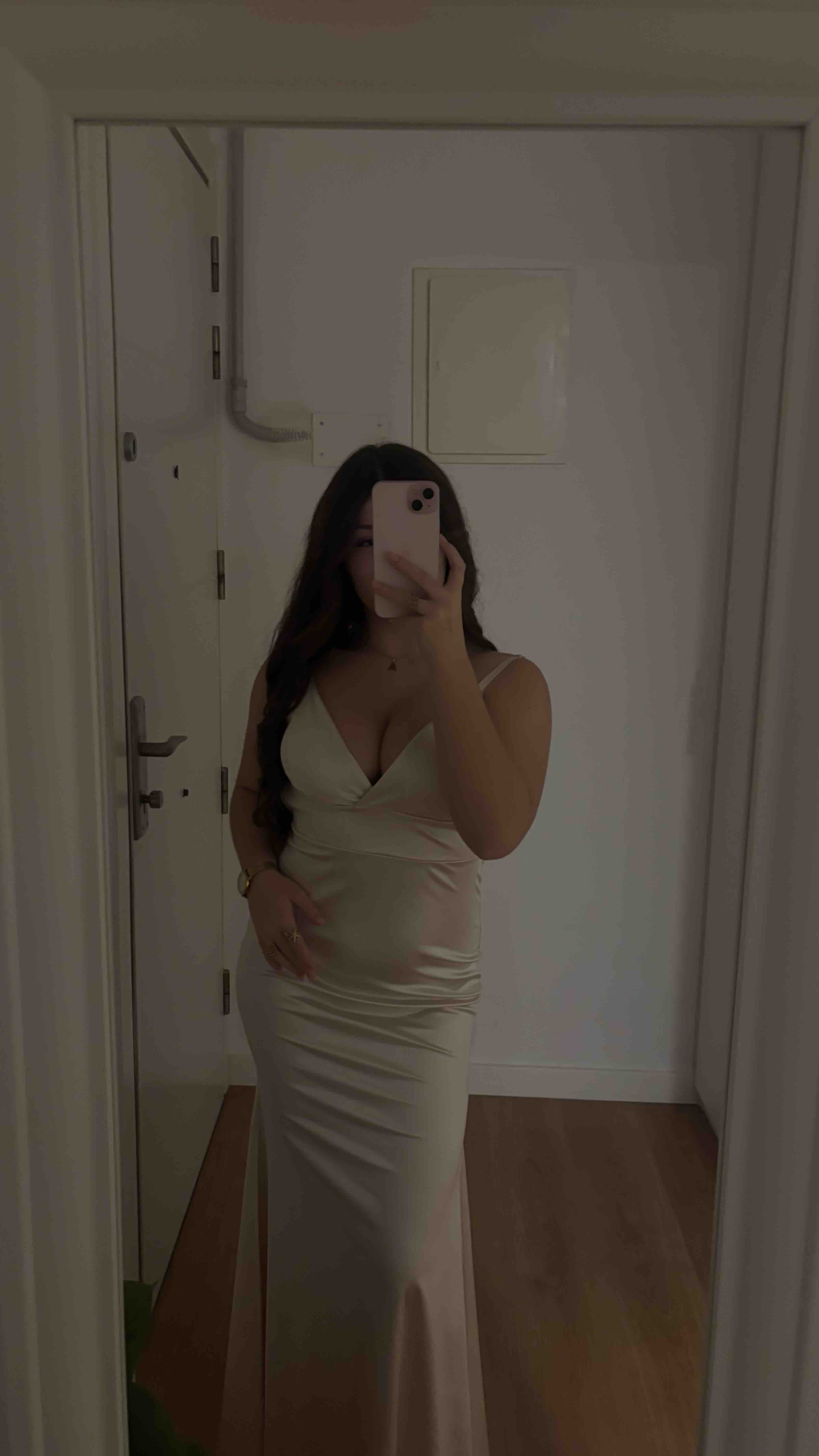 Vestido Pura Vida Clothes dorado, talla M, en alquiler