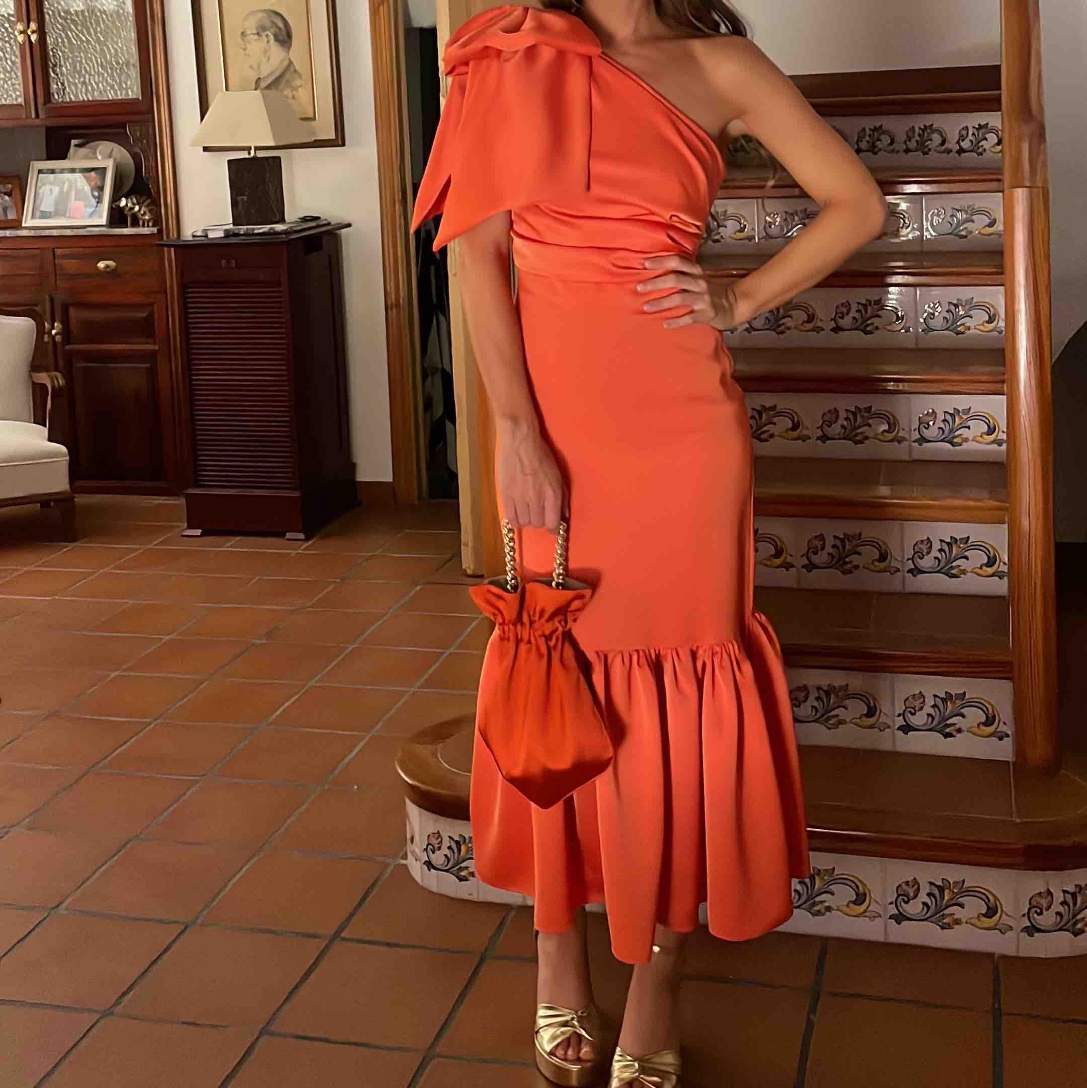 Vestido evento naranja Marisol Trend — foto 1 de 2