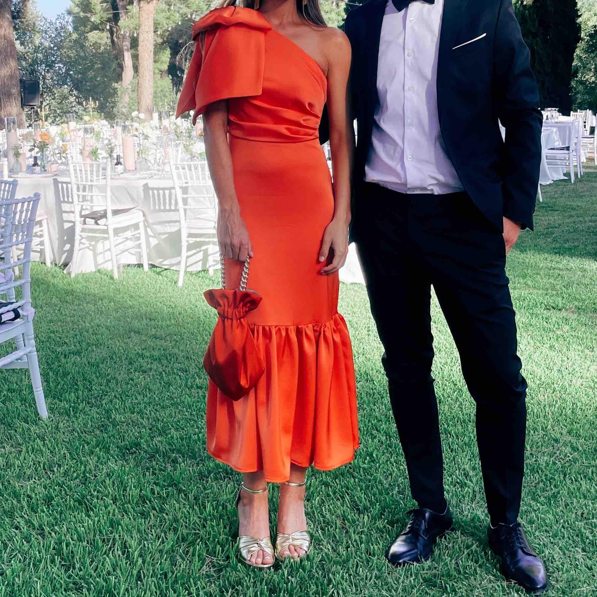 Vestido evento naranja Marisol Trend — foto 2 de 2