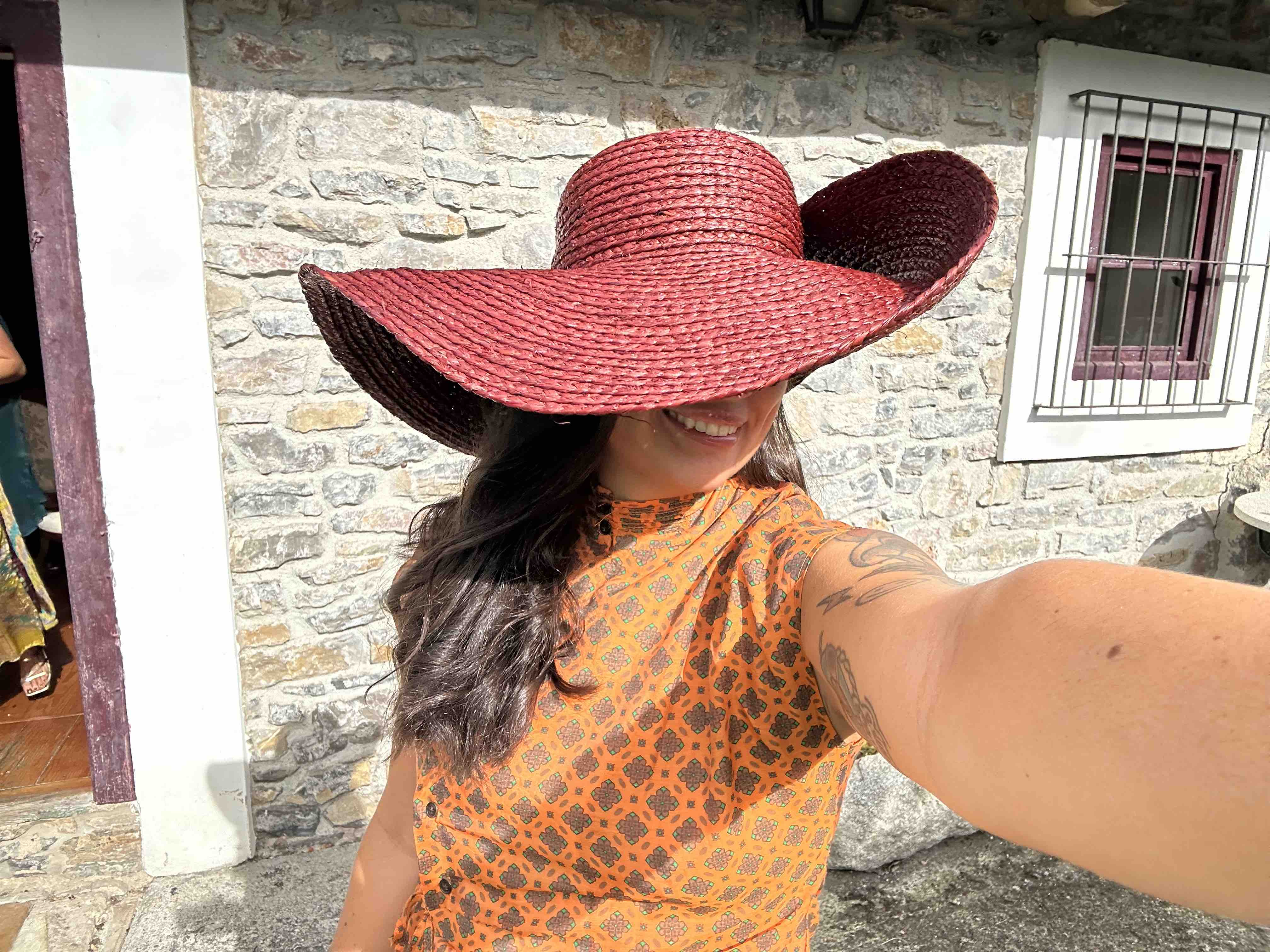 Tocado marrón, talla S, en alquiler — foto 2 de 2