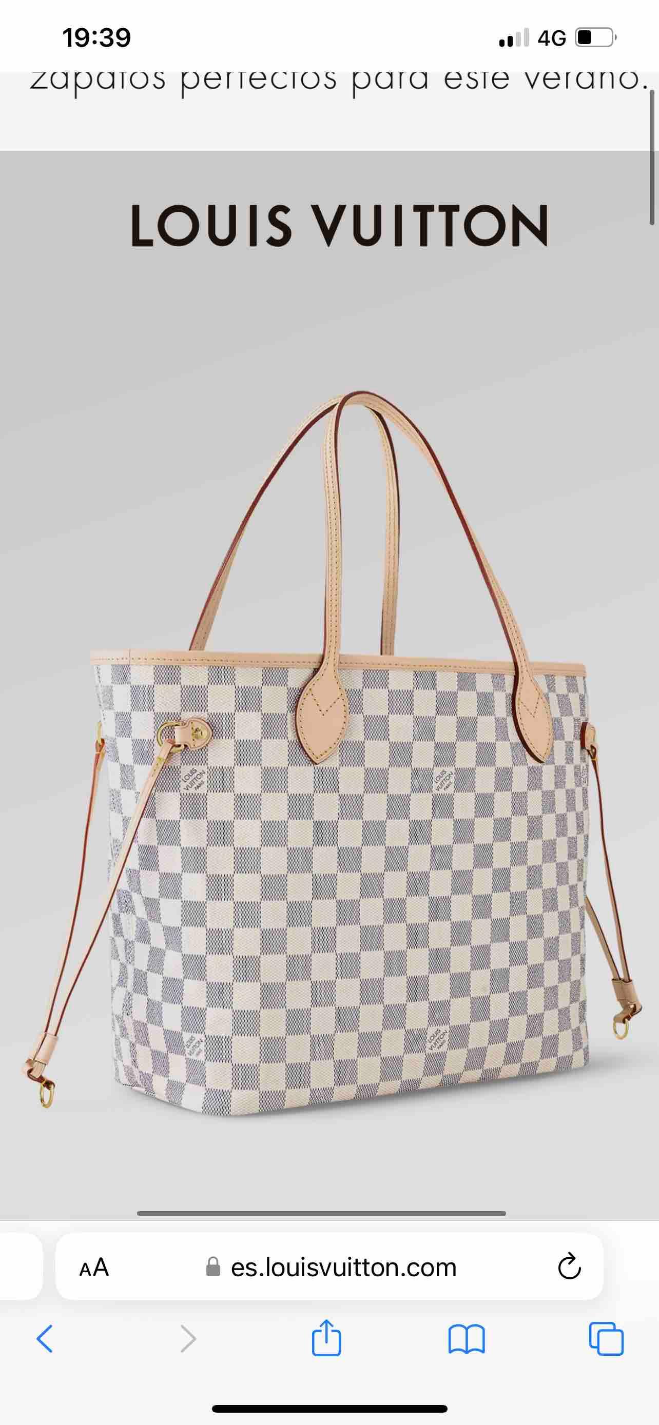 Bolso Louis vuitton neverful mm beige — foto 2 de 4