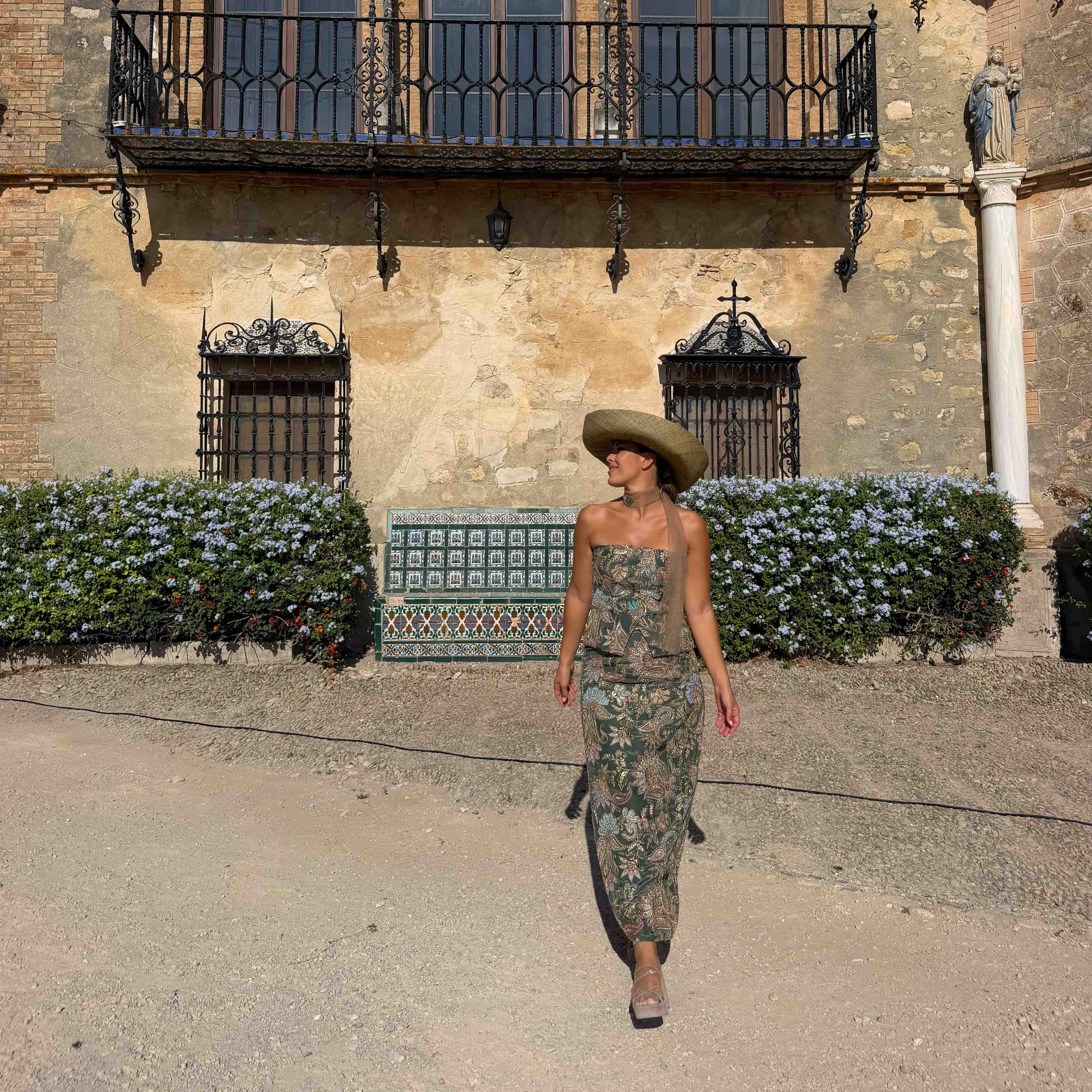 Vestido Leyre Doueil verde, talla M, en alquiler — foto 5 de 5
