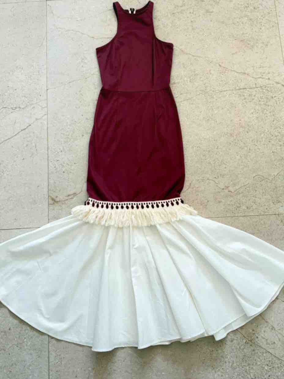 Vestido The IQ Collection granate flecos — foto 4 de 4