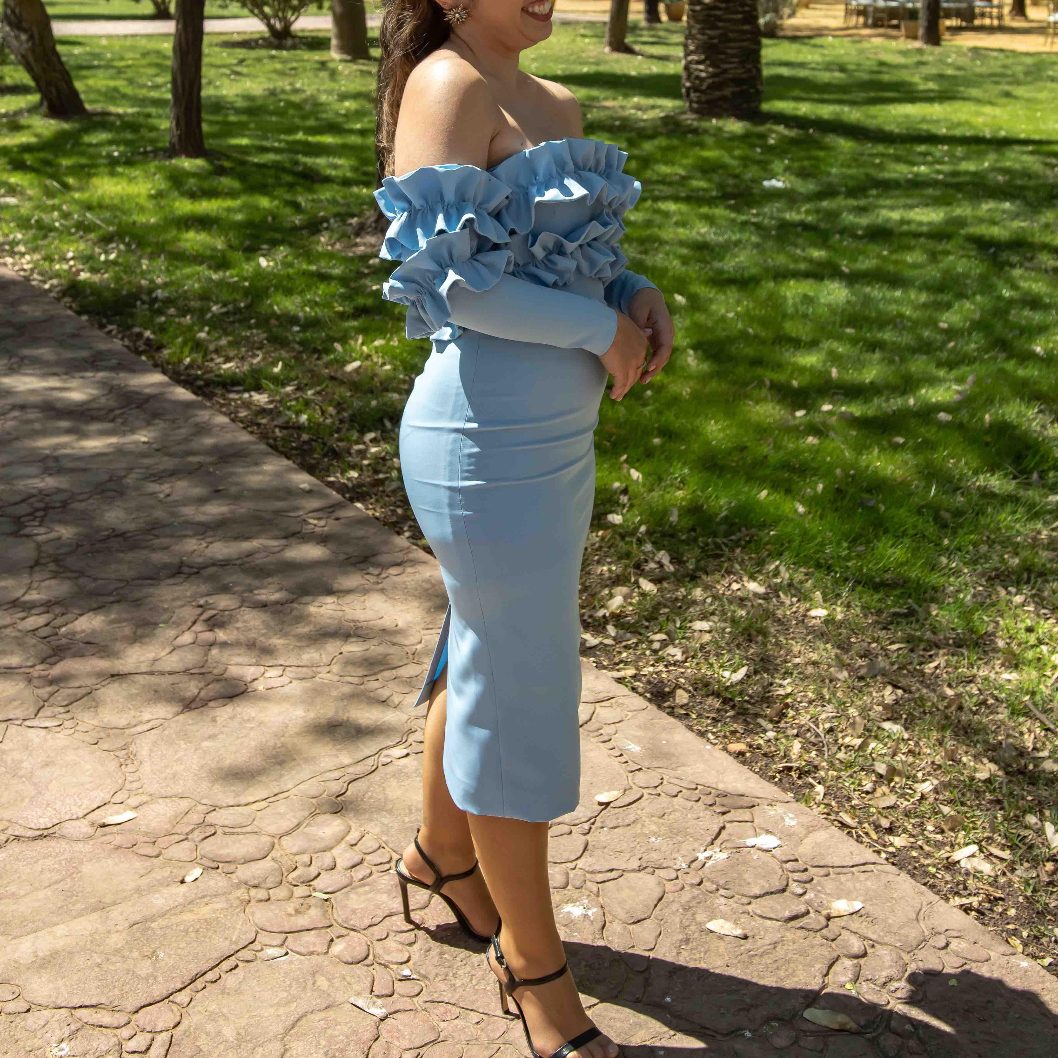 Vestido confeccionado redondo brand — foto 3 de 3