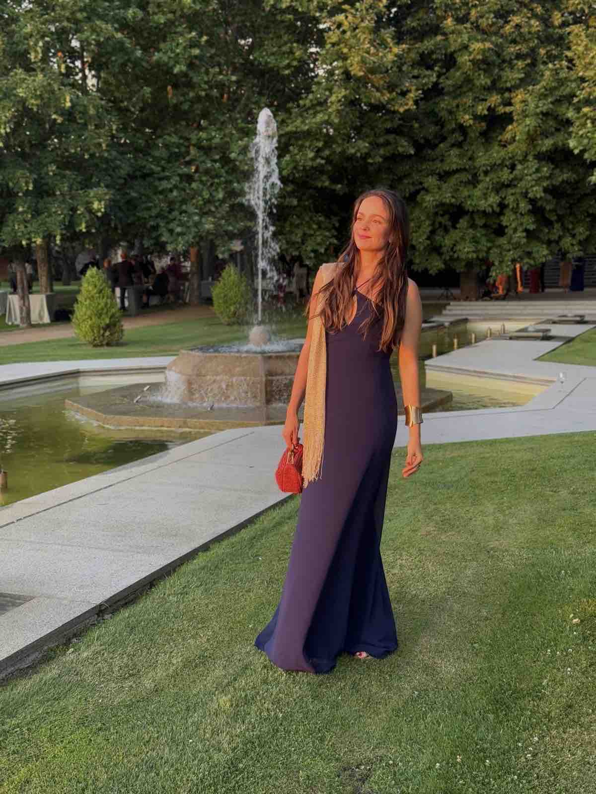 Vestido largo azul Veneno en la piel — foto 2 de 2