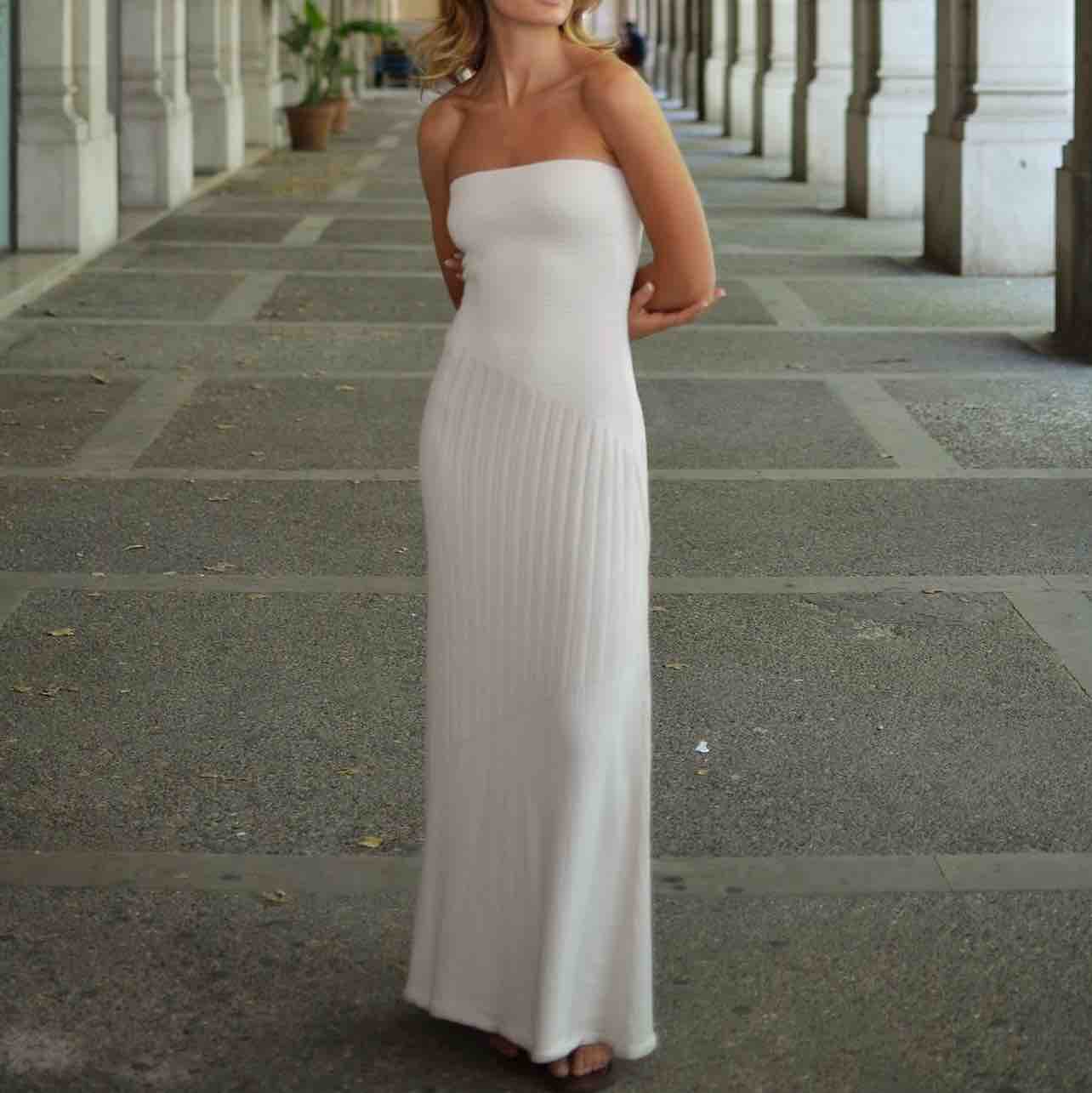 Vestido fiesta blanco Nina Masai — foto 1 de 3