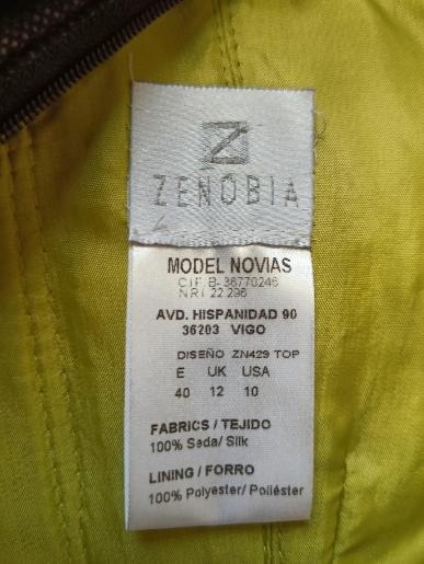 Conjunto corpiño y falda verde con reflejos morados ZENOBIA — foto 6 de 6