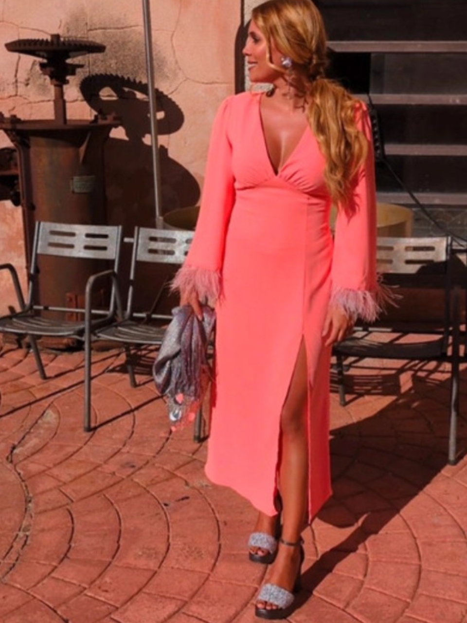vestido lady pipa detalle plumas — foto 1 de 5