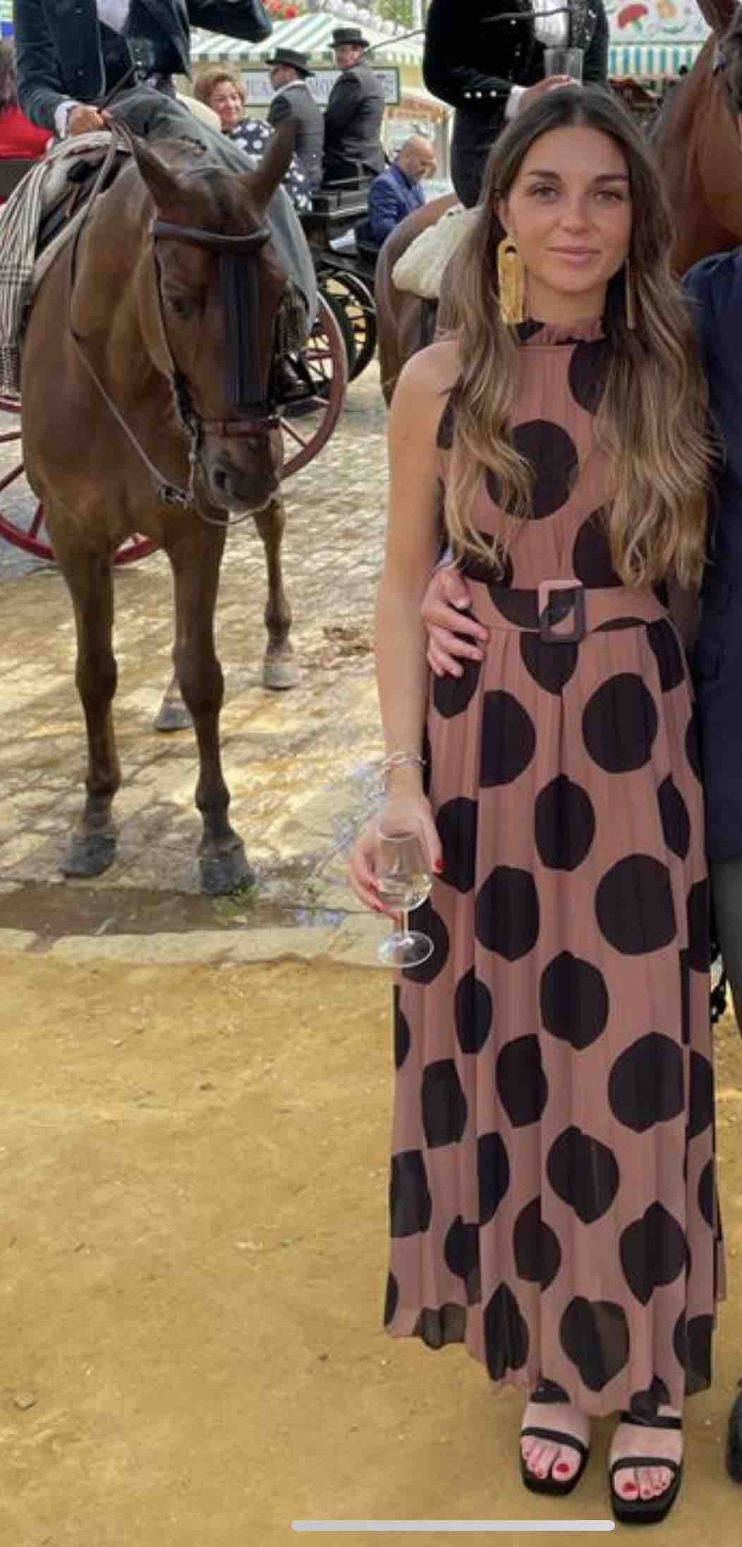 Vestido marrón Lunares Mariquita Trasquilá — foto 5 de 5