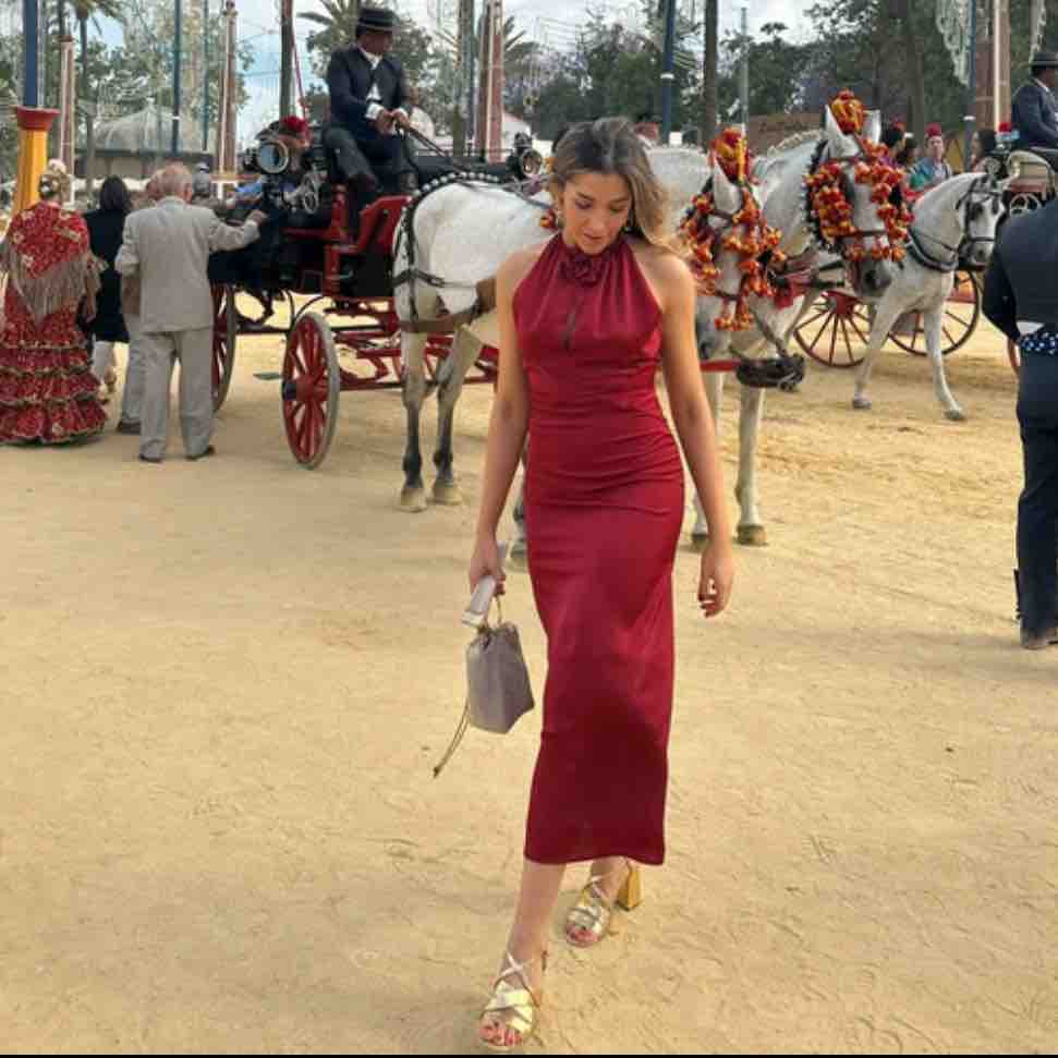 Vestido burdeos Lady Pipa — foto 4 de 4