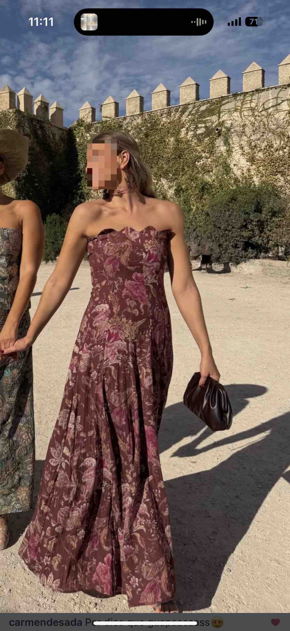 Vestido Baymo marrón, talla M, en alquiler — foto 1 de 4