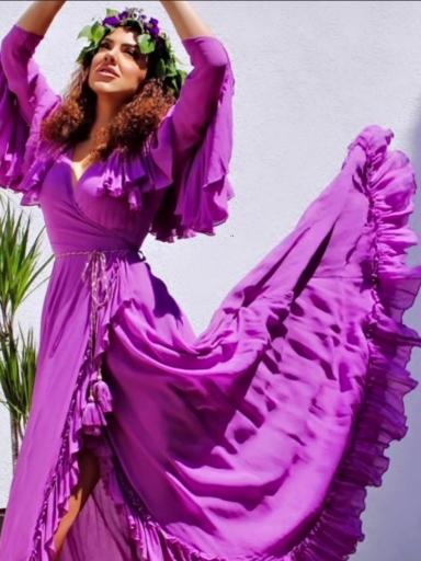 Vestido estilo griego con volantes Diamond for Eden — foto 5 de 5