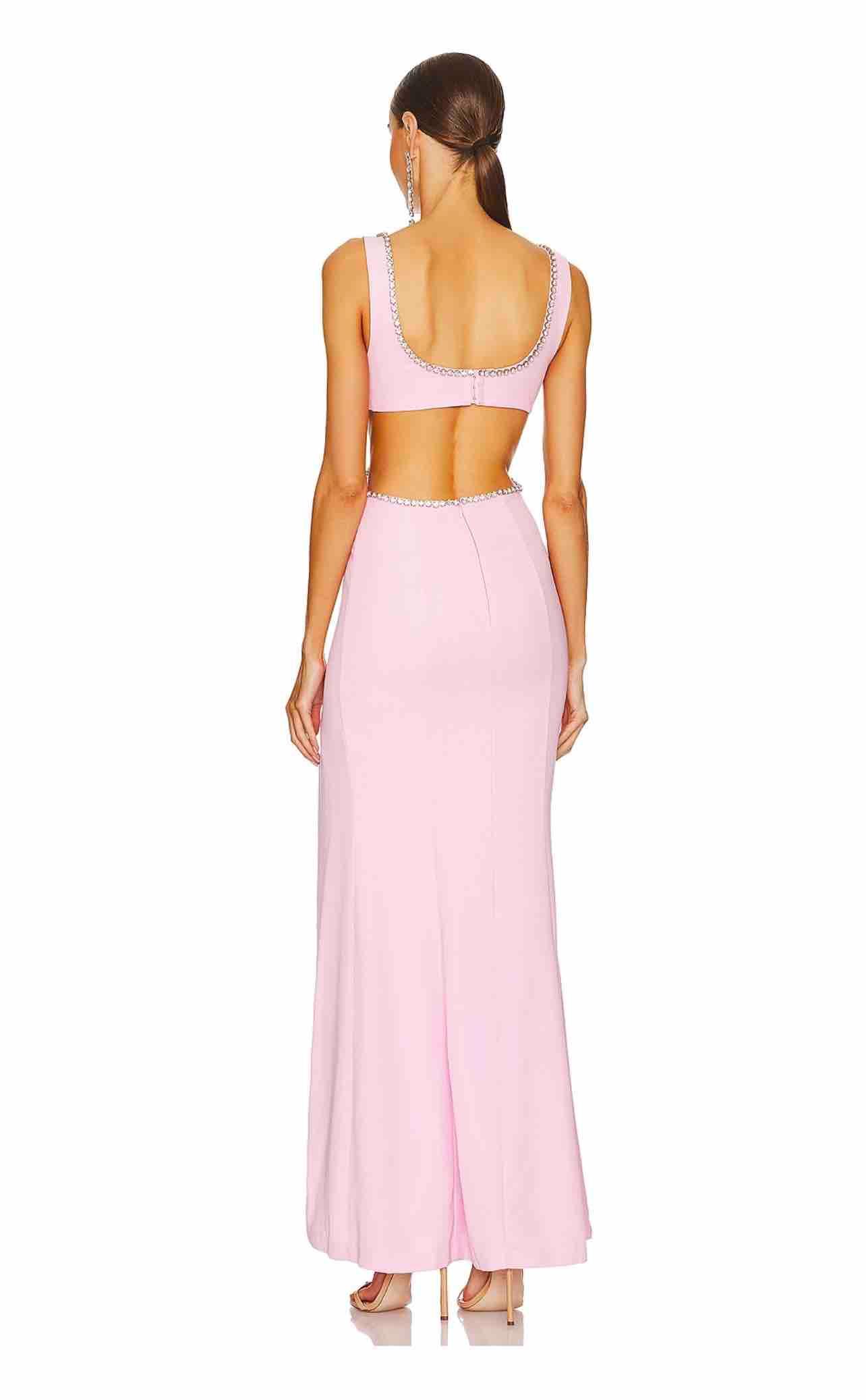 Vestido boda aberturas rosa Majorelle — foto 2 de 4