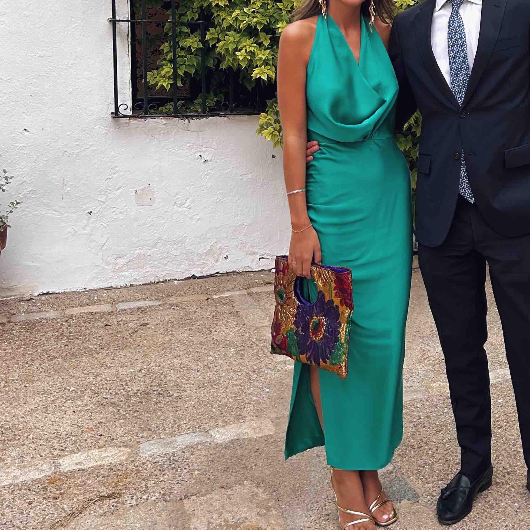 Vestido verde fiesta Cardié — foto 2 de 3