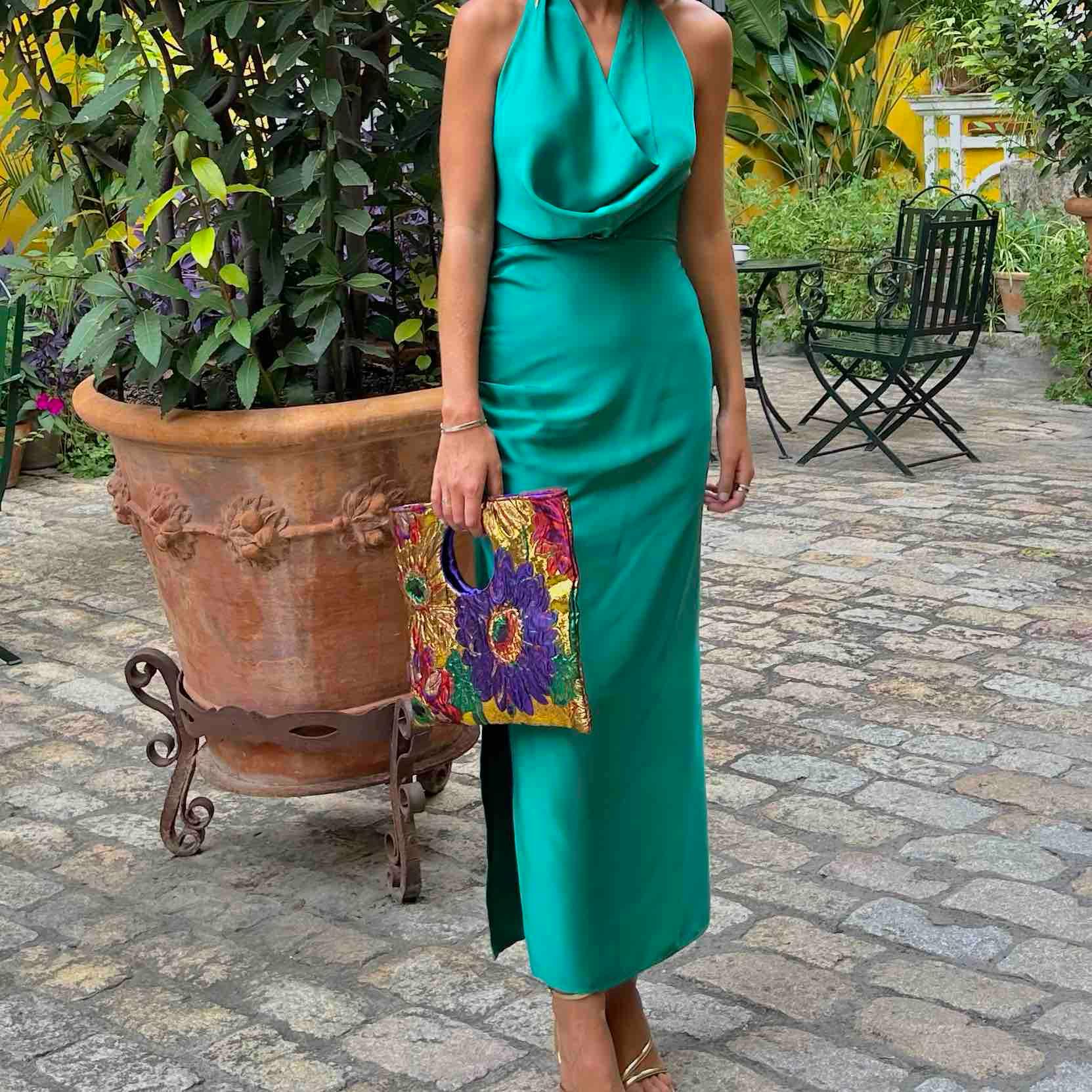 Vestido verde fiesta Cardié — foto 1 de 3
