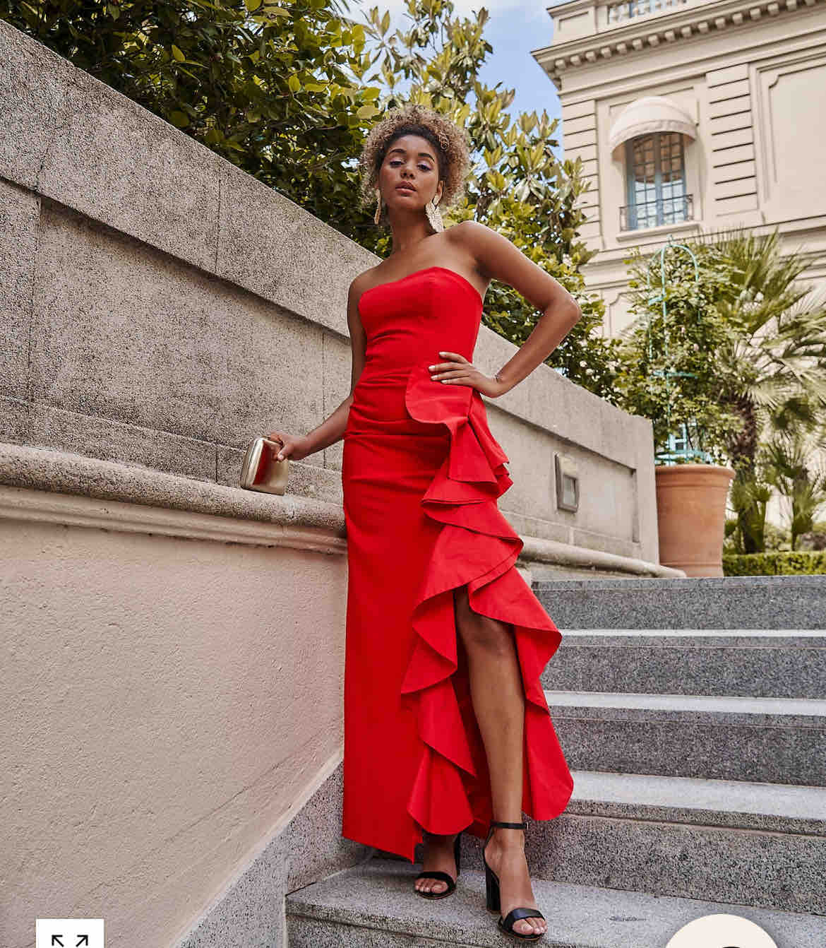 Vestido de noche rojo miphai — foto 1 de 3