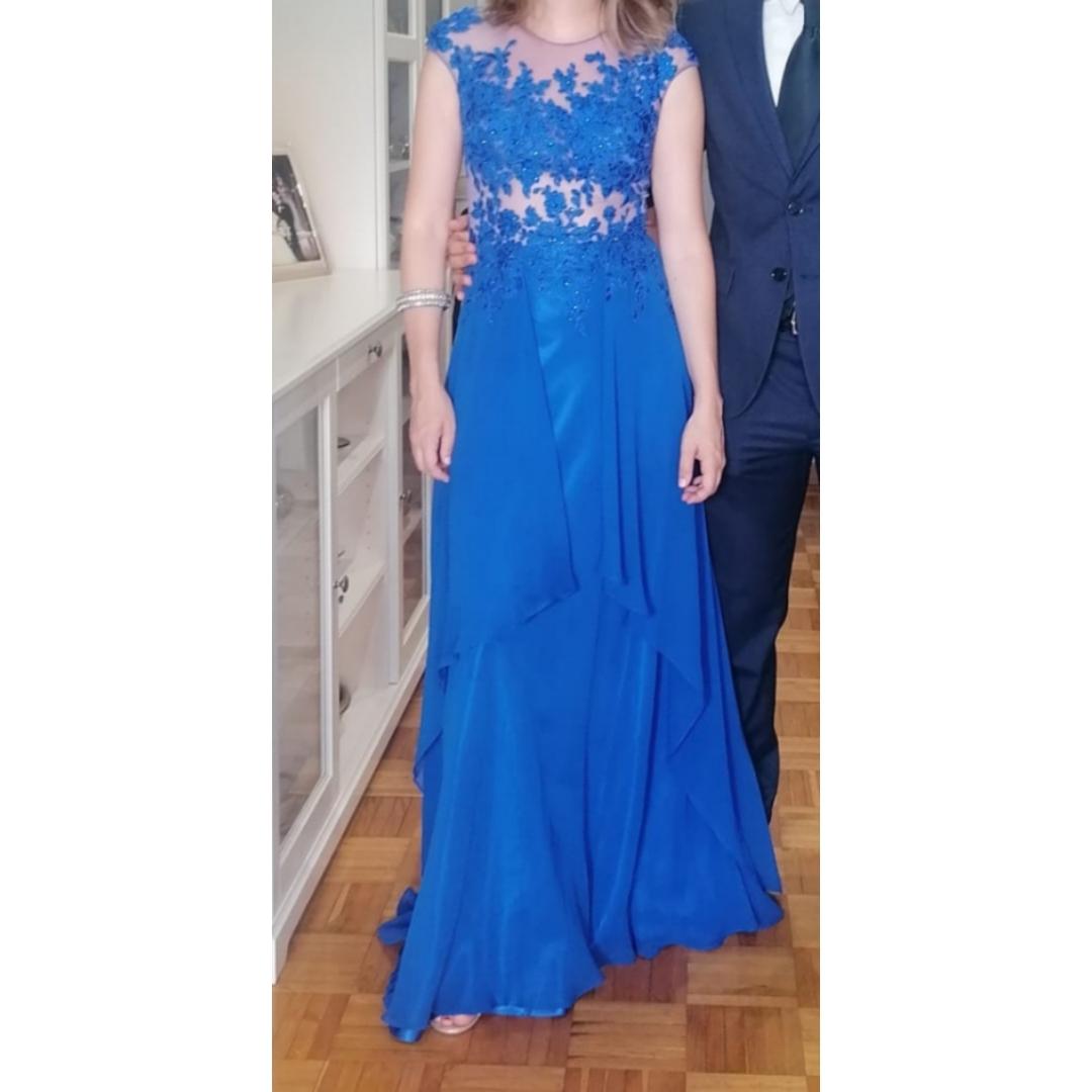 Vestido azul klein