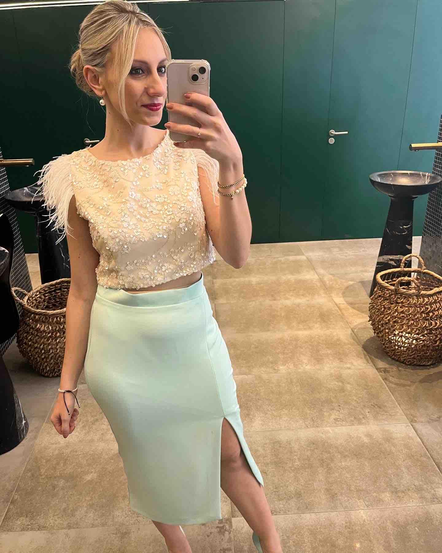 Vestido imvitada especial dos piezas SILVIA NAVARRO — foto 2 de 5