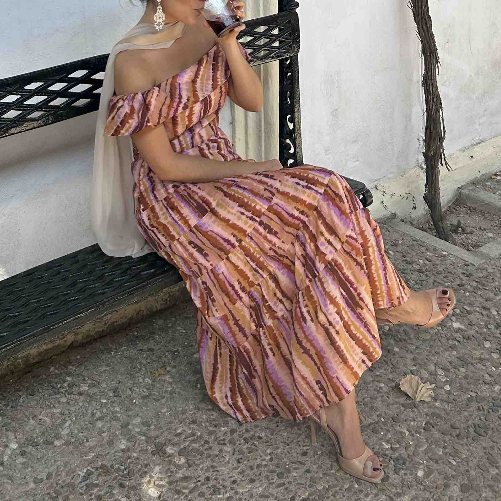 Vestido tonos rosas pedro del hierro — foto 3 de 3