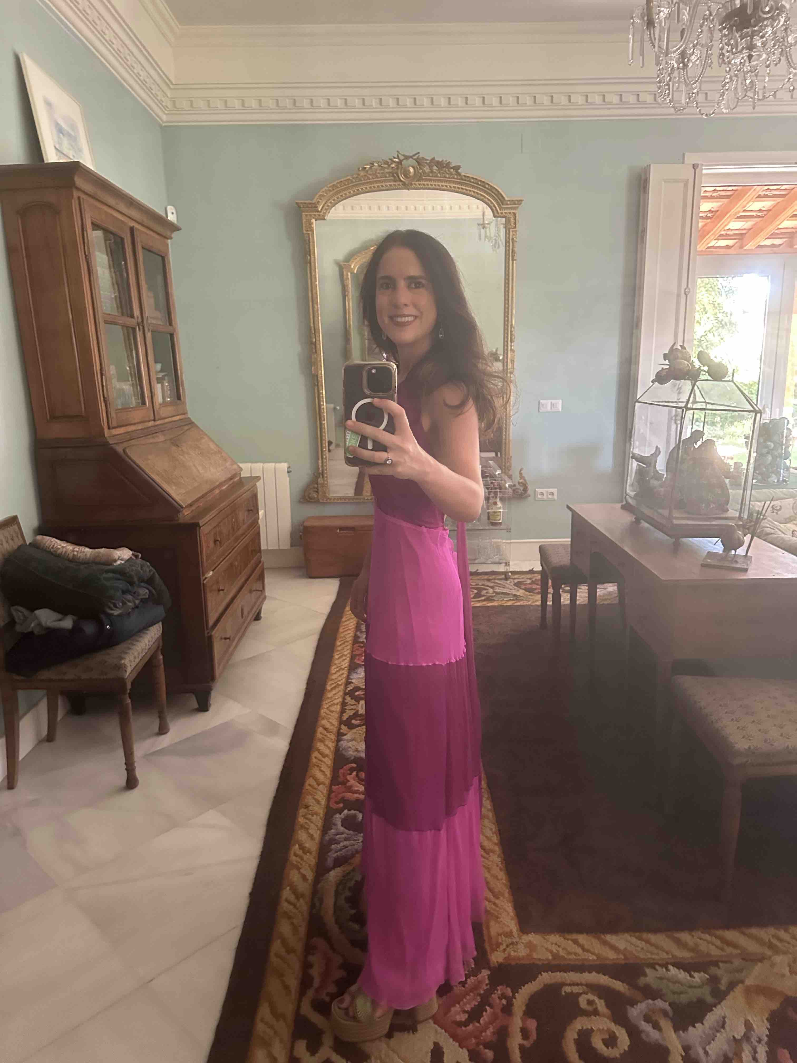 Vestido color magenta largo Blanca Astolfi — foto 1 de 2
