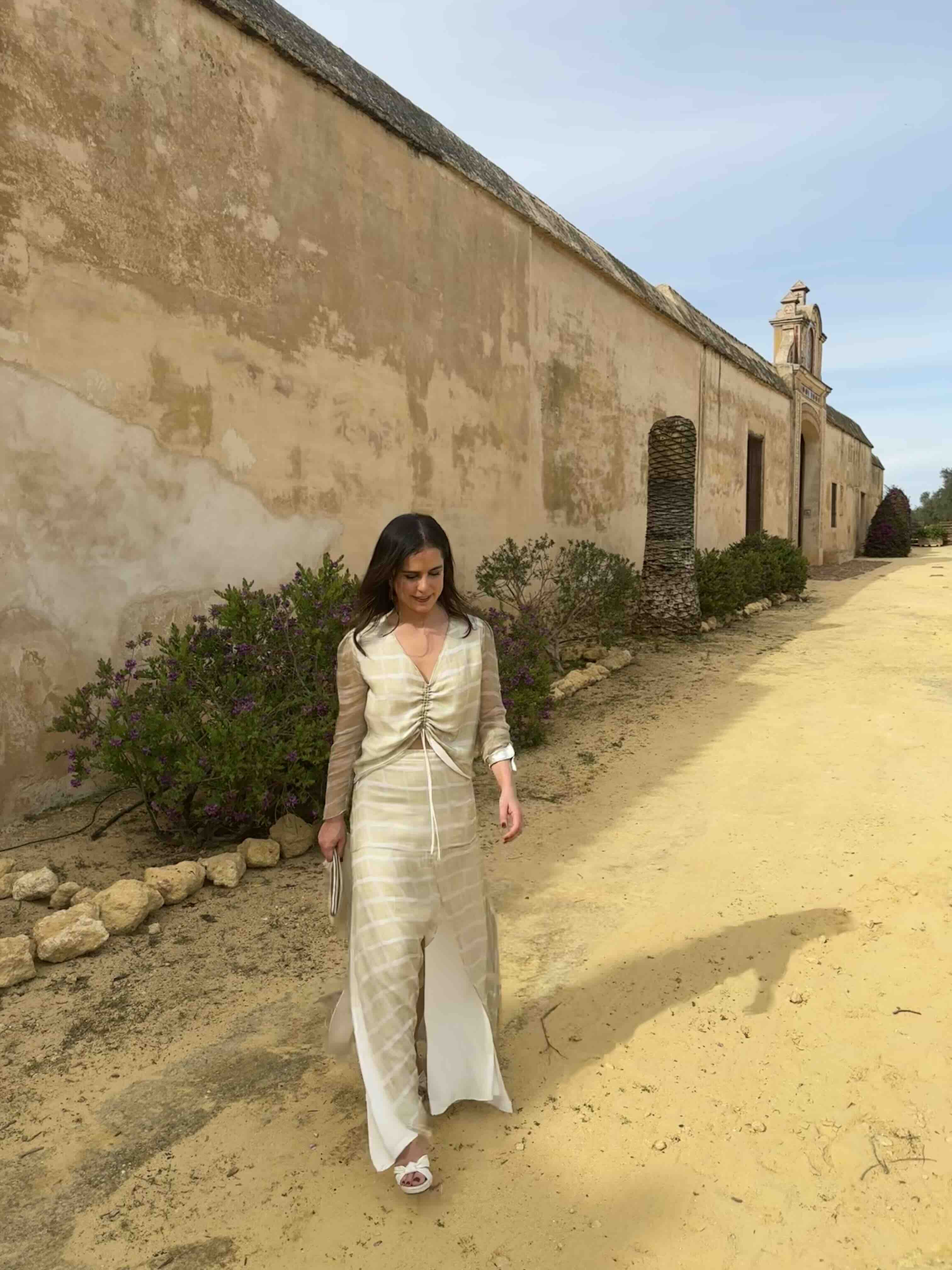Conjunto de seda verde Blanca Astolfi — foto 3 de 3