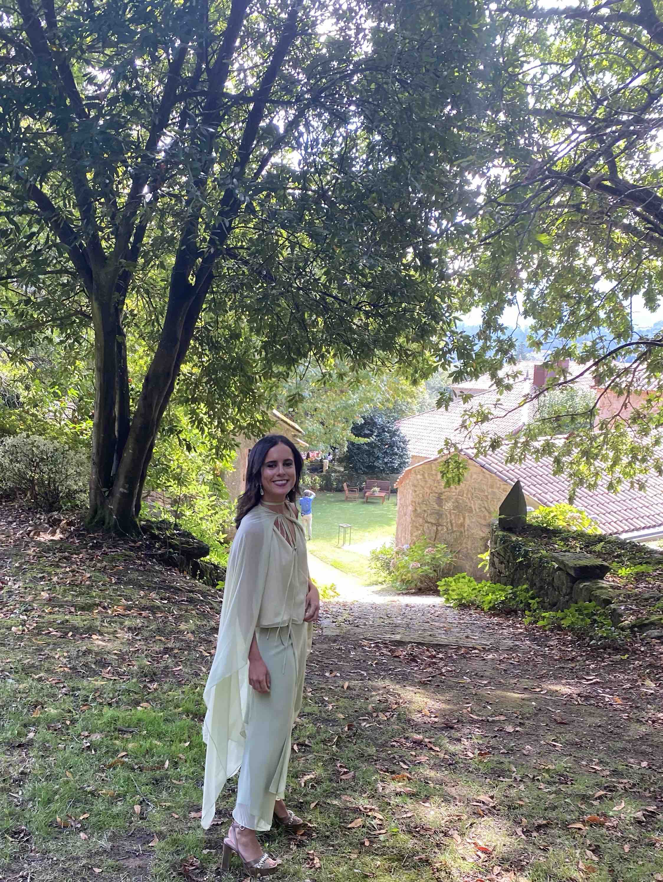 Conjunto verde de seda Blanca Astolfi — foto 1 de 3