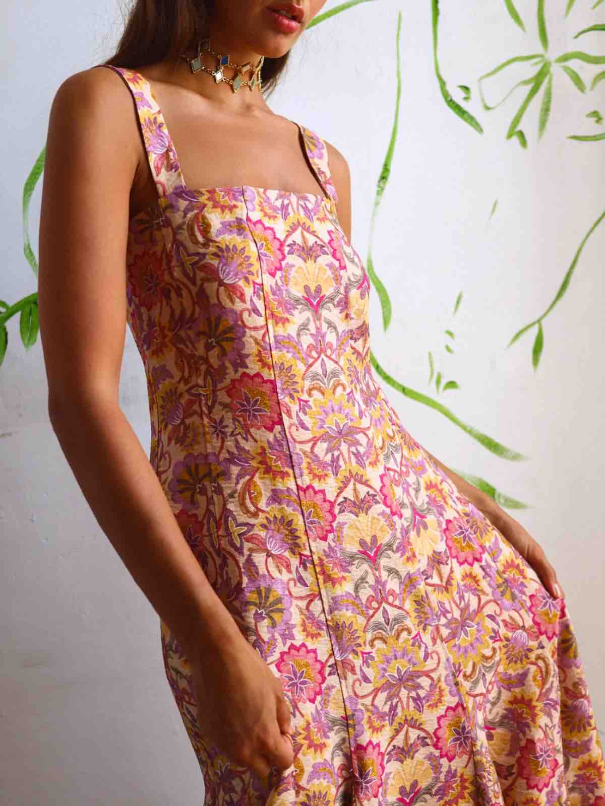 Vestido largo estampado Noon — foto 2 de 4