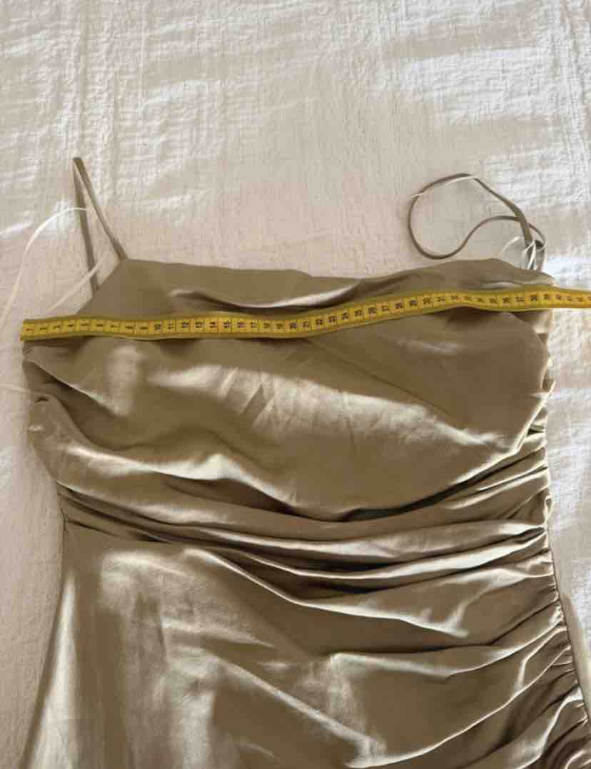 Vestido Chantilly dorado/ oliva An&Be — foto 4 de 6