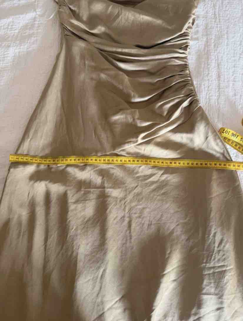 Vestido Chantilly dorado/ oliva An&Be — foto 6 de 6