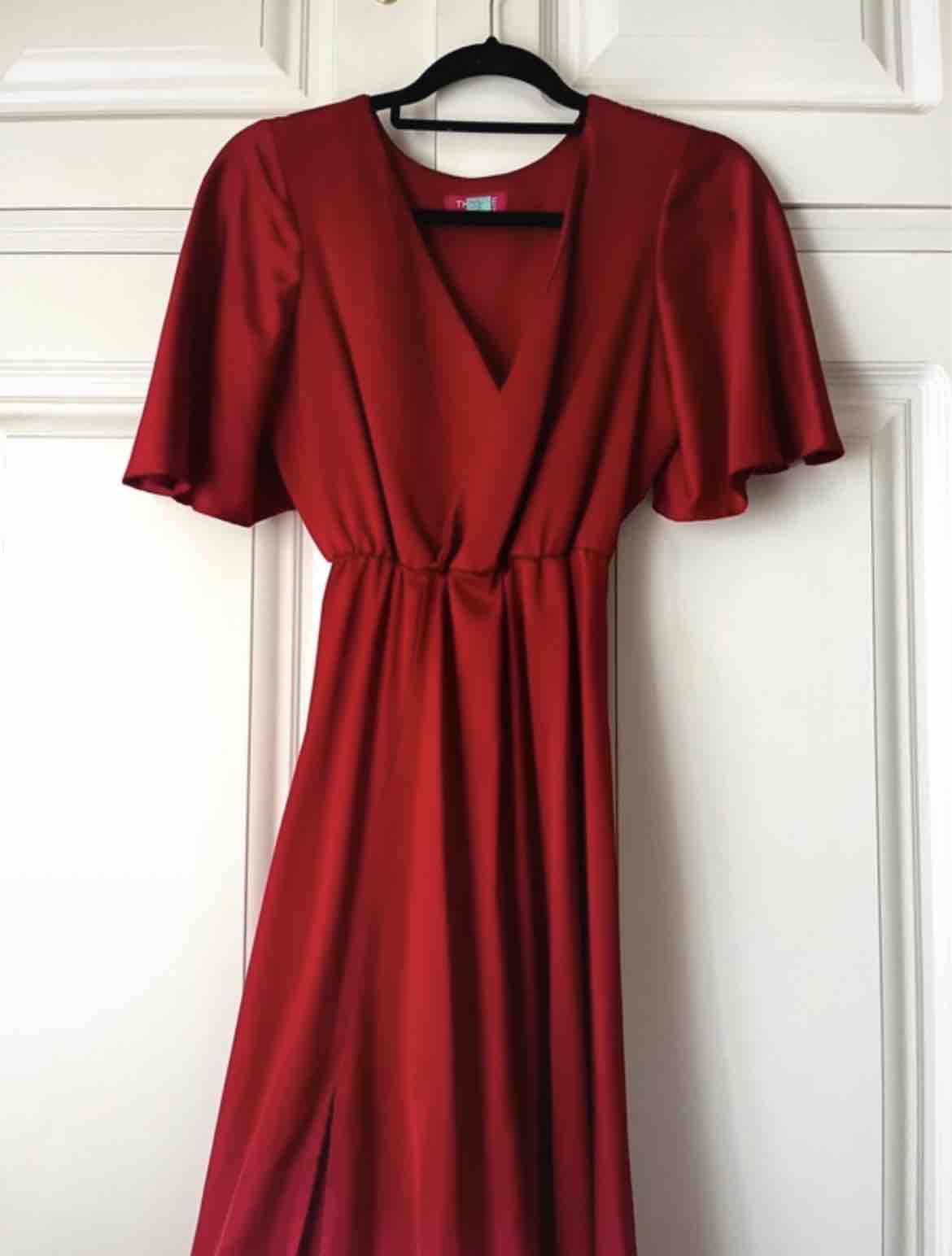 Vestido largo de Invitada satén The Are — foto 1 de 4