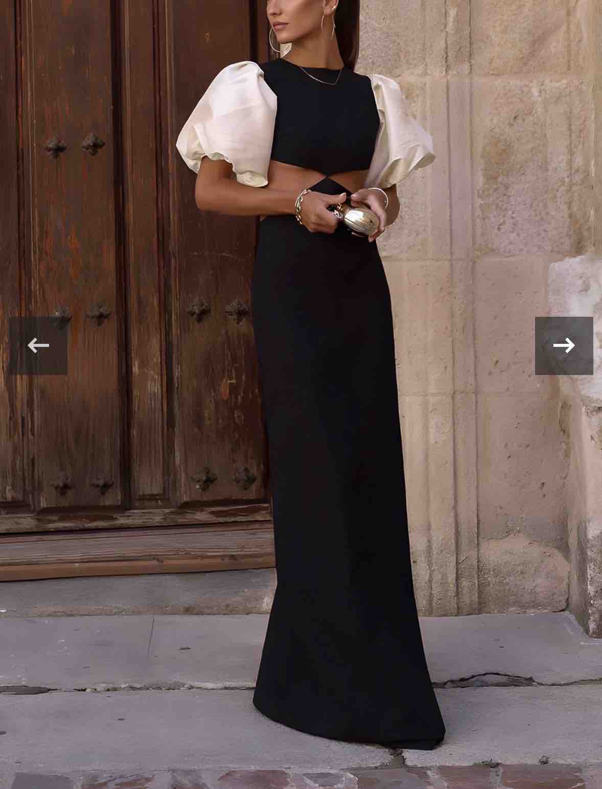 Vestido Negro Mangas perla Kaoa — foto 1 de 6