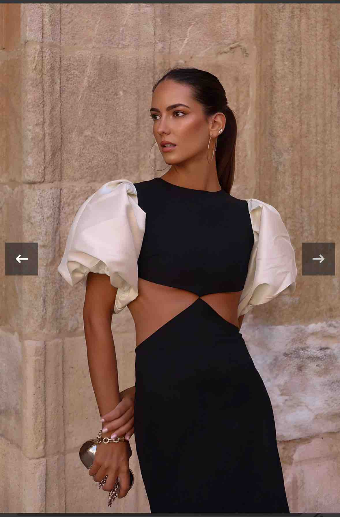 Vestido Negro Mangas perla Kaoa — foto 2 de 6