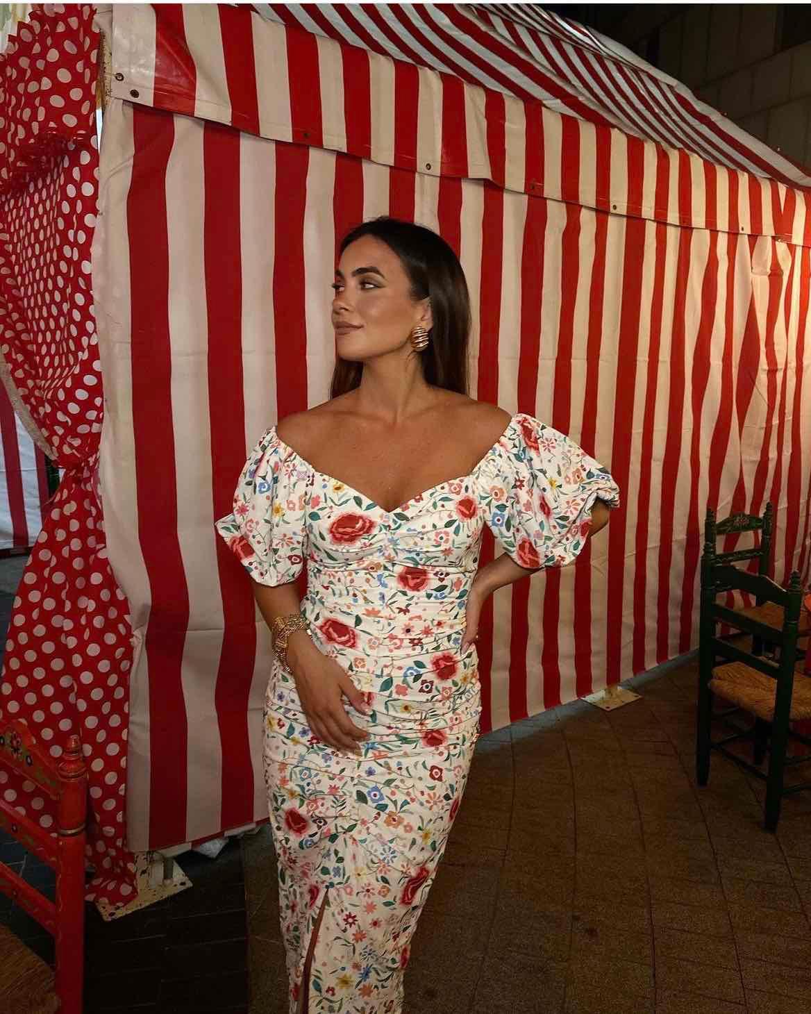 Vestido midi estampado flores “mantón” MIOH — foto 1 de 5
