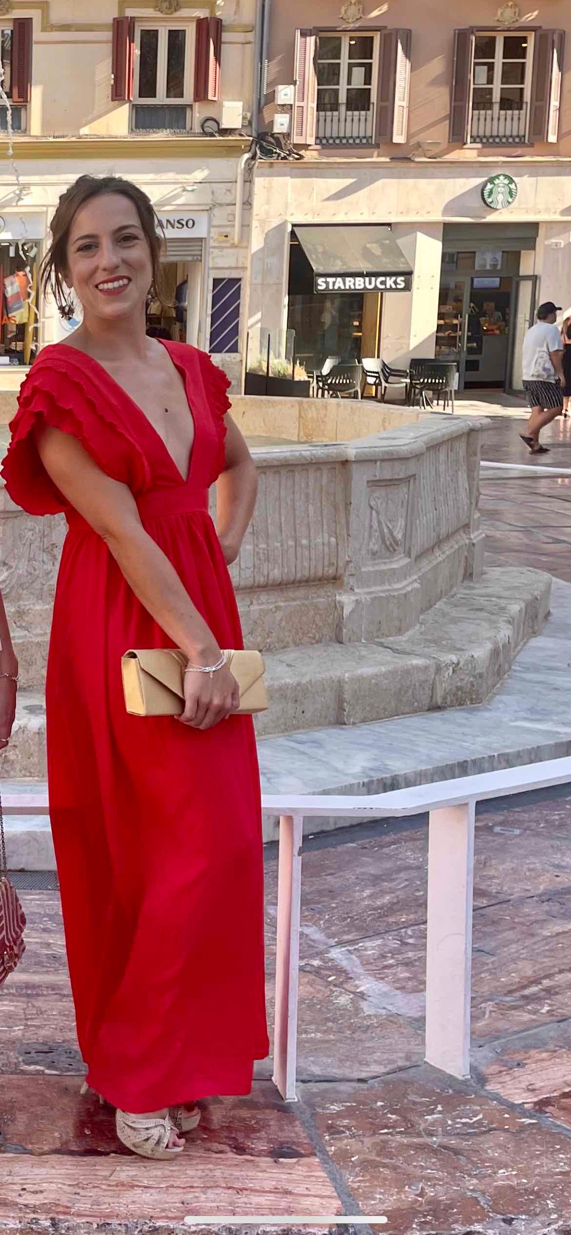 Vestido rojo largo El Corte Inglés — foto 2 de 4