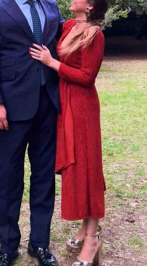 Vestido Cherubina tono teja talla XS — foto 1 de 6