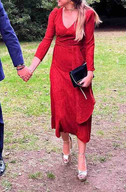Vestido Cherubina tono teja talla XS — foto 2 de 6