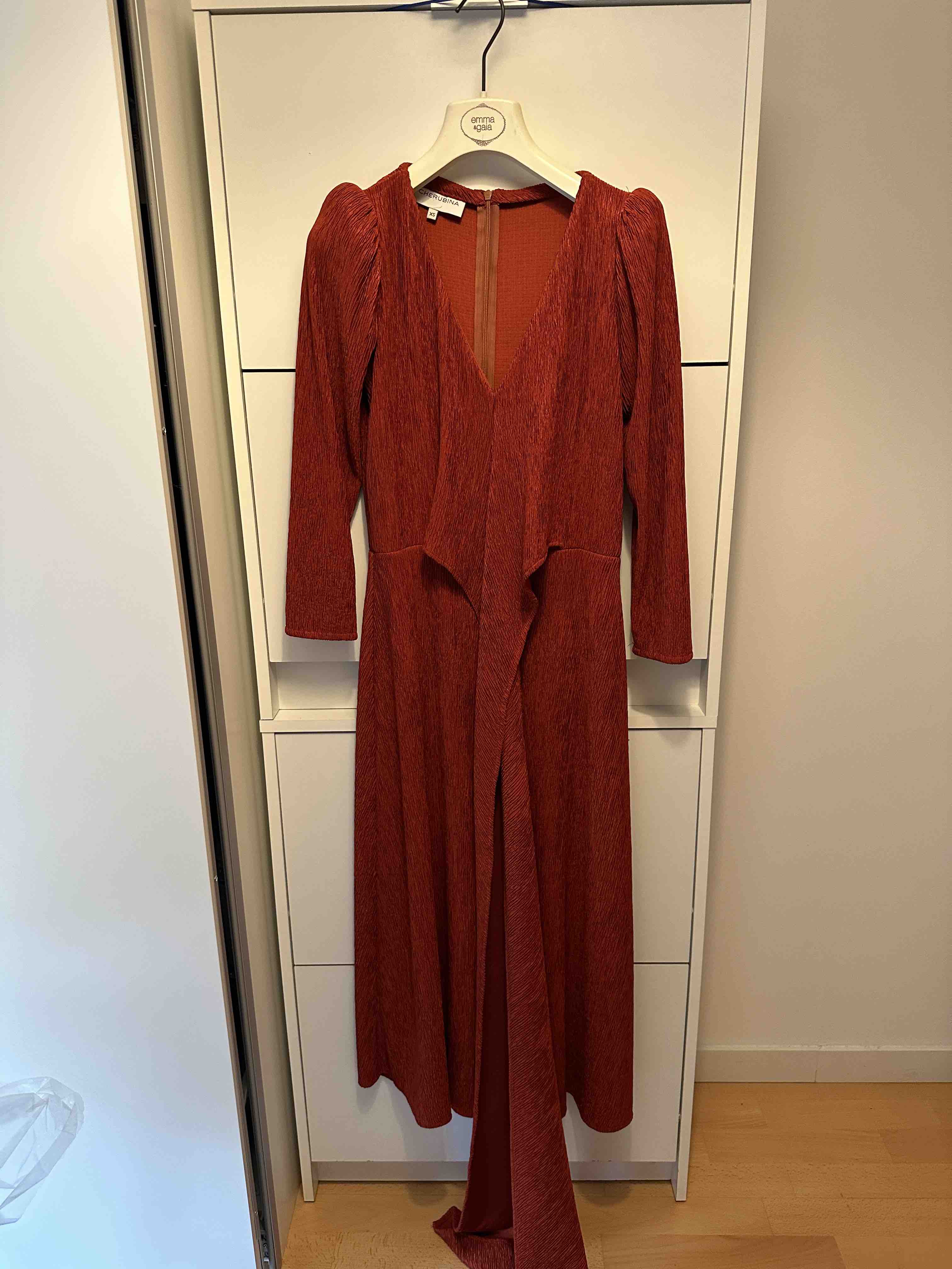 Vestido Cherubina tono teja talla XS — foto 3 de 6