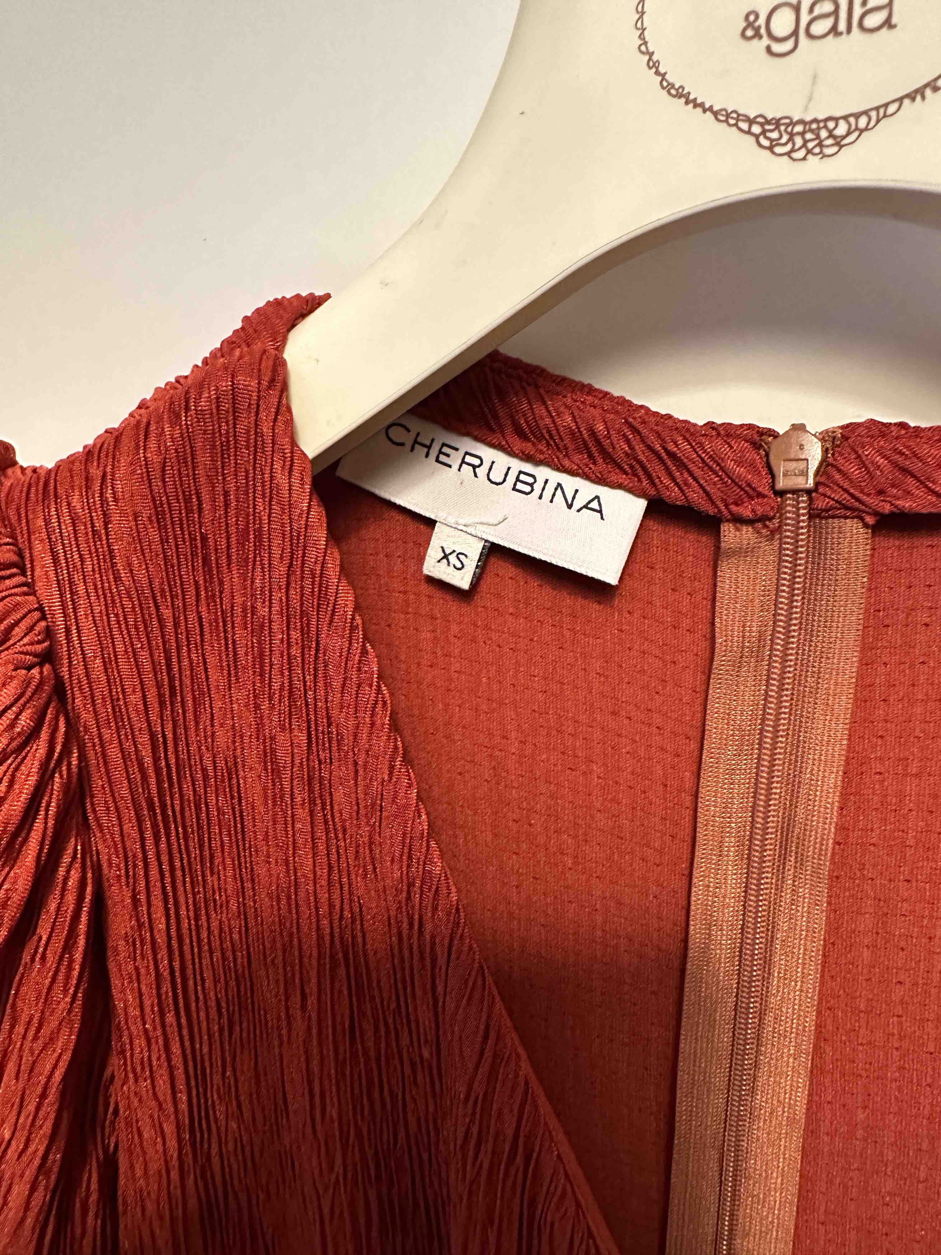 Vestido Cherubina tono teja talla XS — foto 5 de 6
