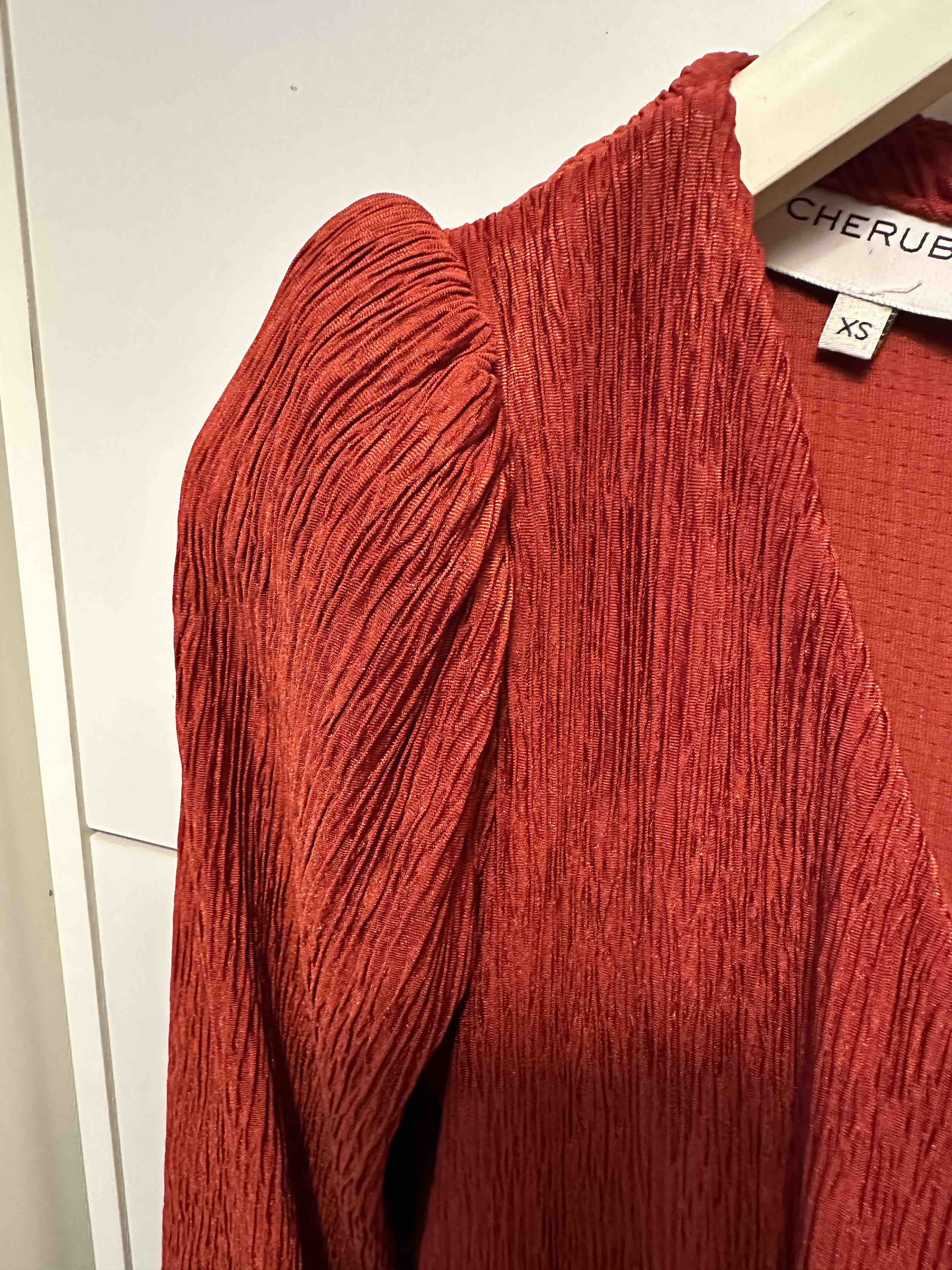 Vestido Cherubina tono teja talla XS — foto 6 de 6