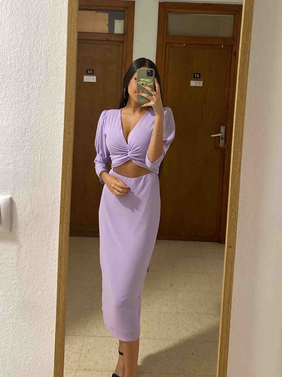 Vestido morado Cardié