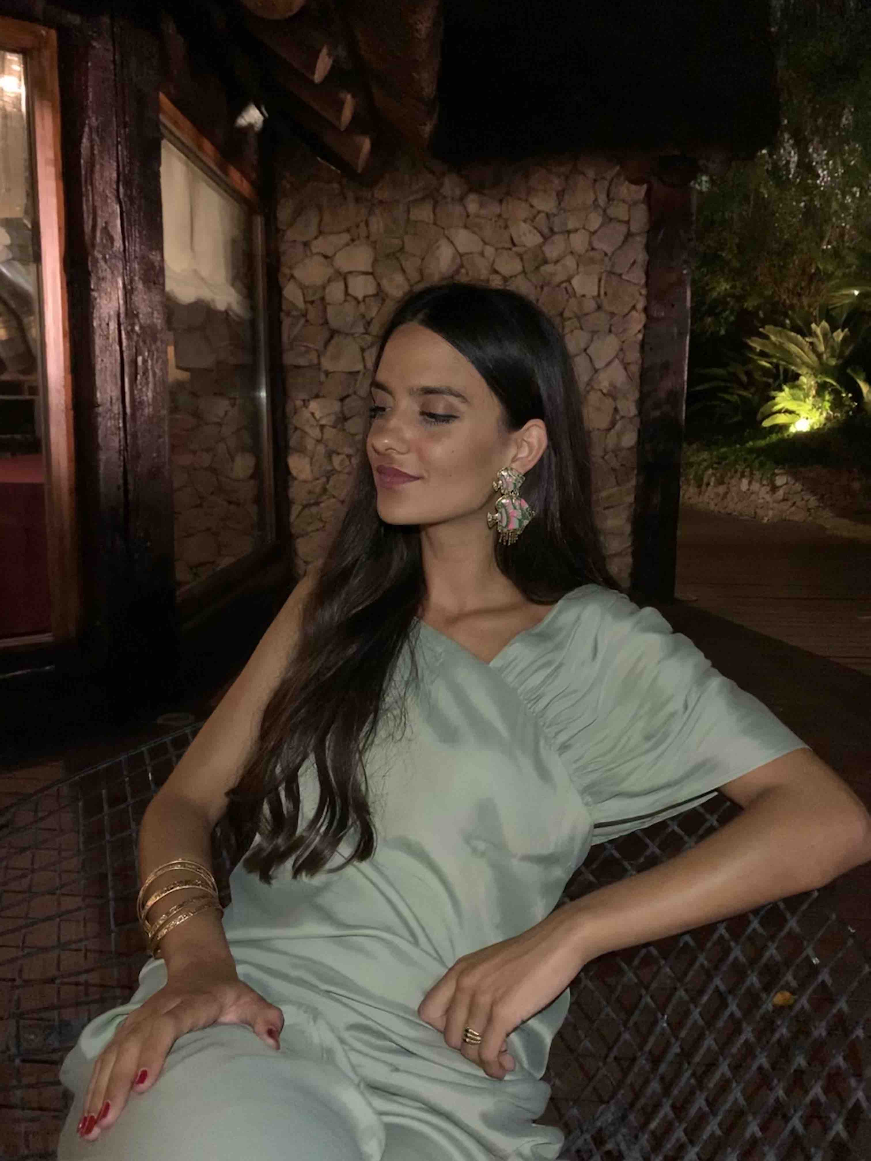 Vestido verde agua asimétrico Hoss Intropia — foto 4 de 5