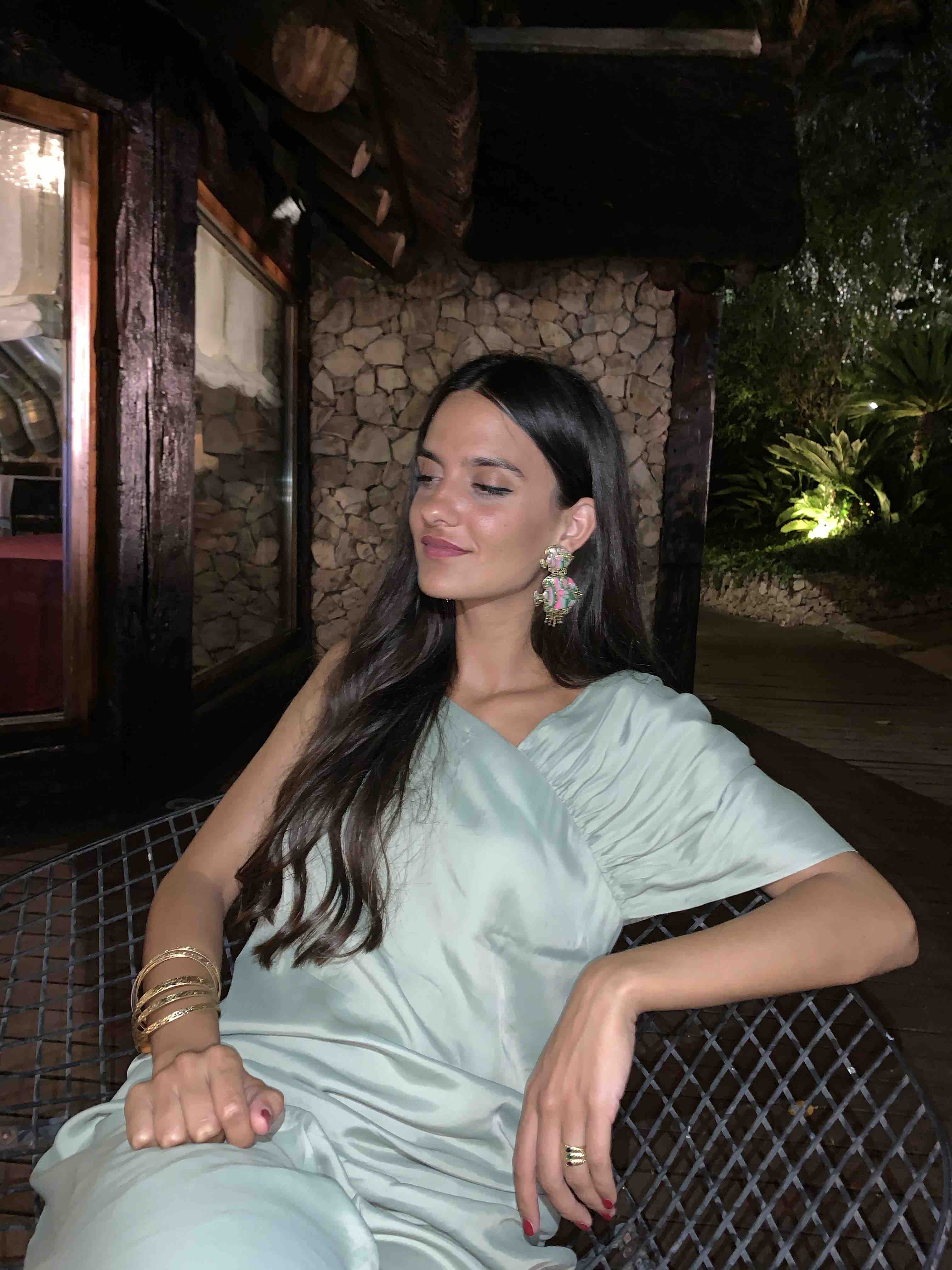 Vestido verde agua asimétrico Hoss Intropia — foto 5 de 5