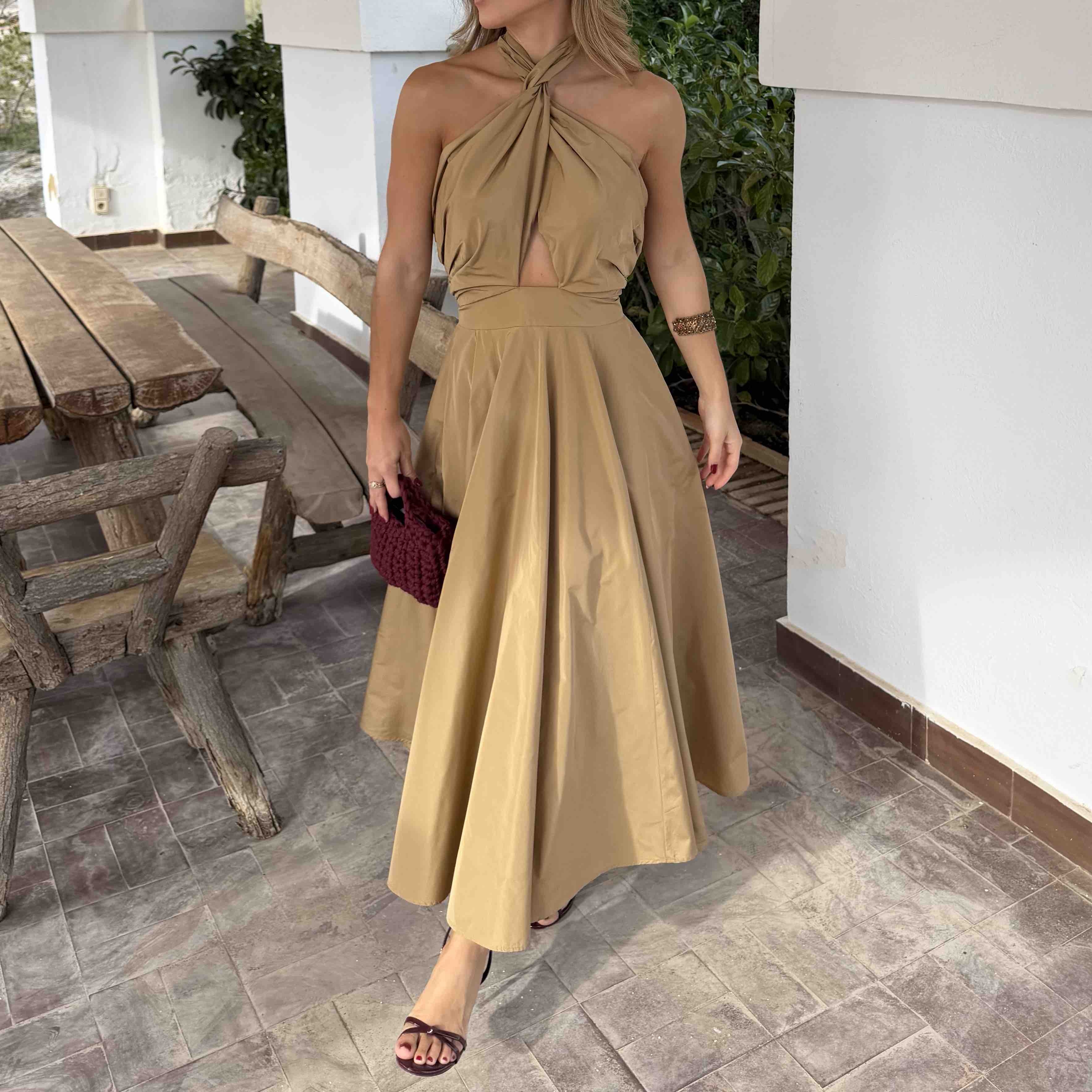 Vestido Colour Nude beige, talla XS, en alquiler — foto 4 de 4