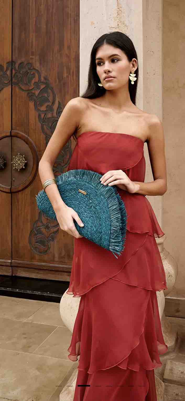Vestido Miphai Terracota Capas — foto 3 de 4