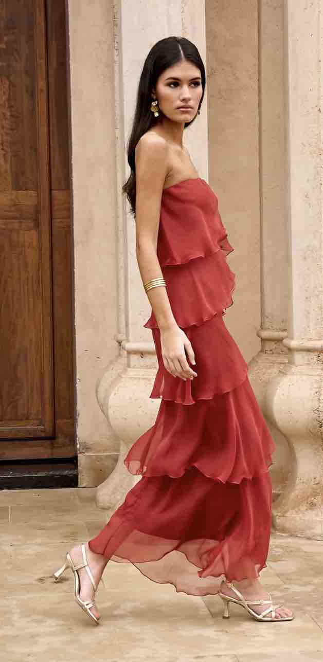 Vestido Miphai Terracota Capas — foto 4 de 4