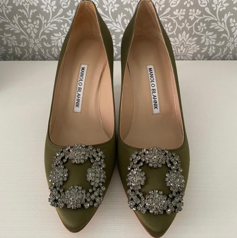 Zapatos Hangisi verde aceituna Manolo Blahnik — foto 1 de 4