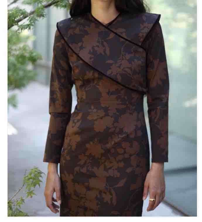 Vestido marrón Mattui Collection — foto 2 de 3